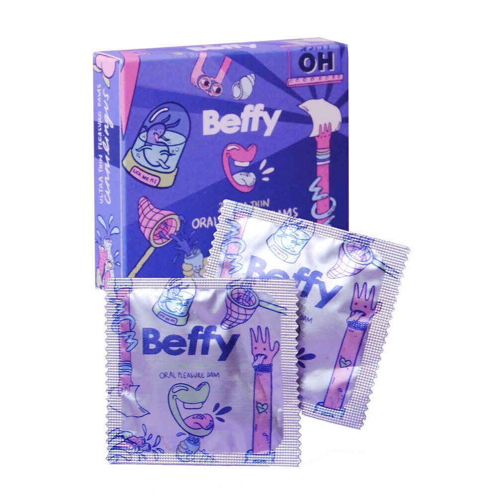 Beffy Ultra Thin Oral Pleasure Dams 2 Pieces - Image 1