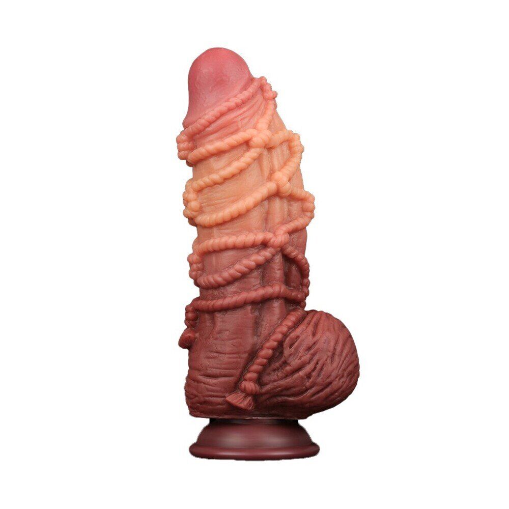 Lovetoy Extreme Dildo With Rope Pattern - Image 1