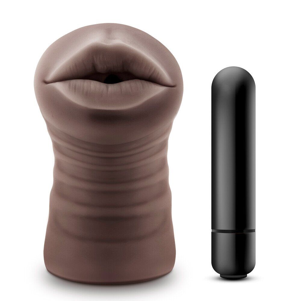 Hot Chocolate Heather Mouth Vibrating Masturbator - Image 1