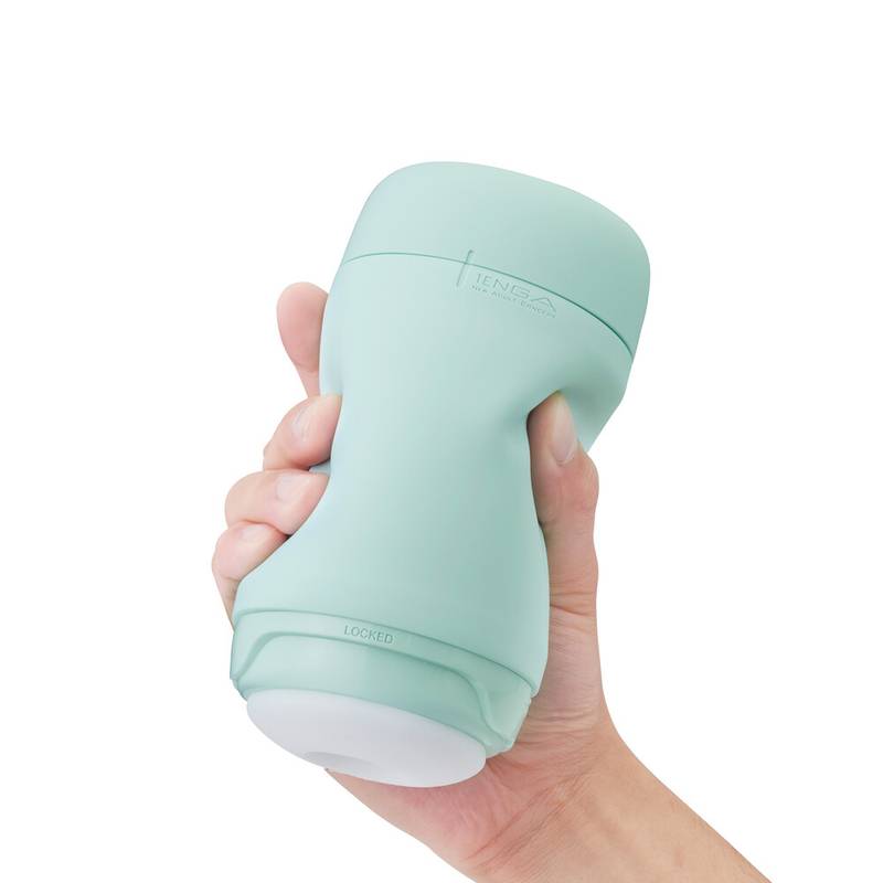 PUF-002x1.jpg Tenga Puffy Mint Green Masturbator - Image 1