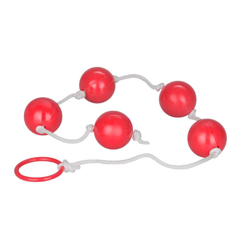 Large Pleasure Anal Beads Assorted Colours - Image 1