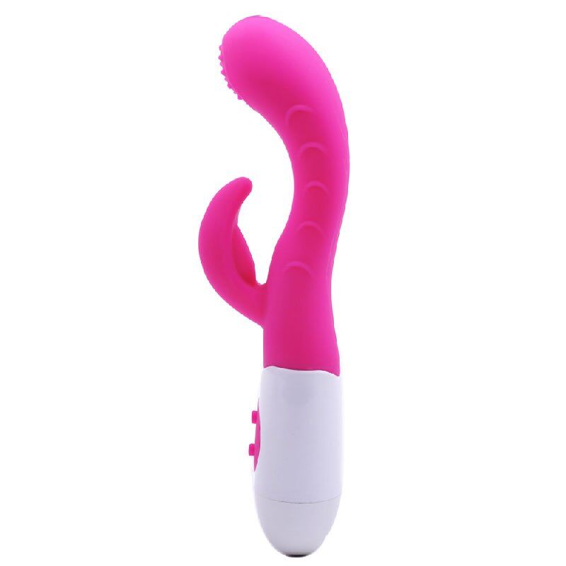 Silicone Dual Motors GSpot Vibrator Pink - Image 1